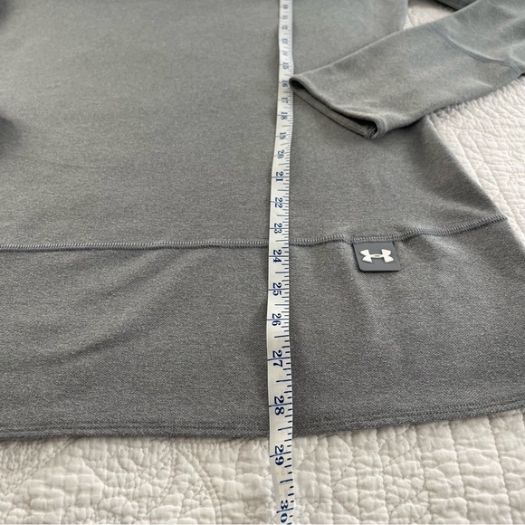 Under Armour Women's Large Fitted All Season Gear Gray Long Sleeve Pullover Top - Picture 5 of 16